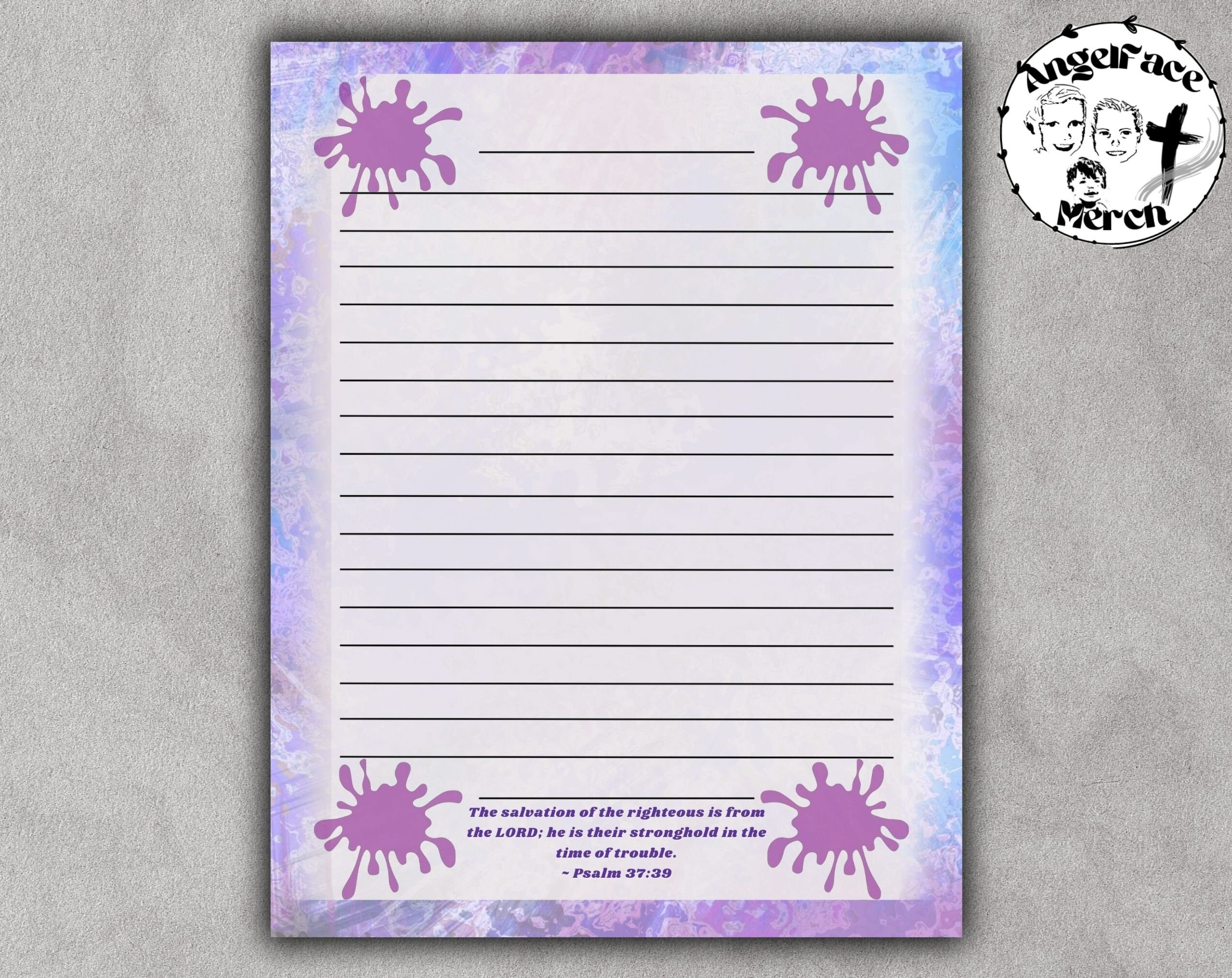 Christian Printable Stationery Printable Stationery Set - Etsy