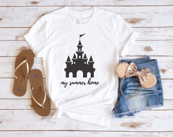 Mein Sommer Home Disney Shirt, Disney Shirt für Frauen, Disney World Shirt, Disney Castle Shirt