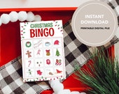 Christmas Bingo Game Card | Holiday Party Game | Printable Bingo Card | INSTANT Download
