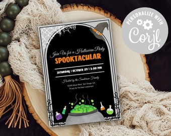 Halloween Spooktacular Party Invitation | Invitation Template | INSTANT Download