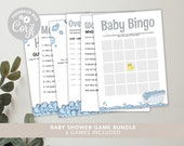 Rubber Duck Theme Baby Shower Games Bundle | Baby Games Bundle Printable Templates | INSTANT Download