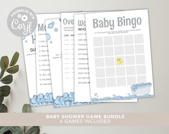 Rubber Duck Theme Baby Shower Games Bundle / Baby Games Bundle Modelli stampabili / Download ISTANTANEO