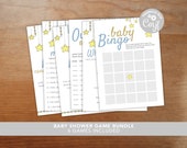 Twinkle Twinkle Little Star Baby Shower Games Bundle | Printable Baby Game Templates | INSTANT Download