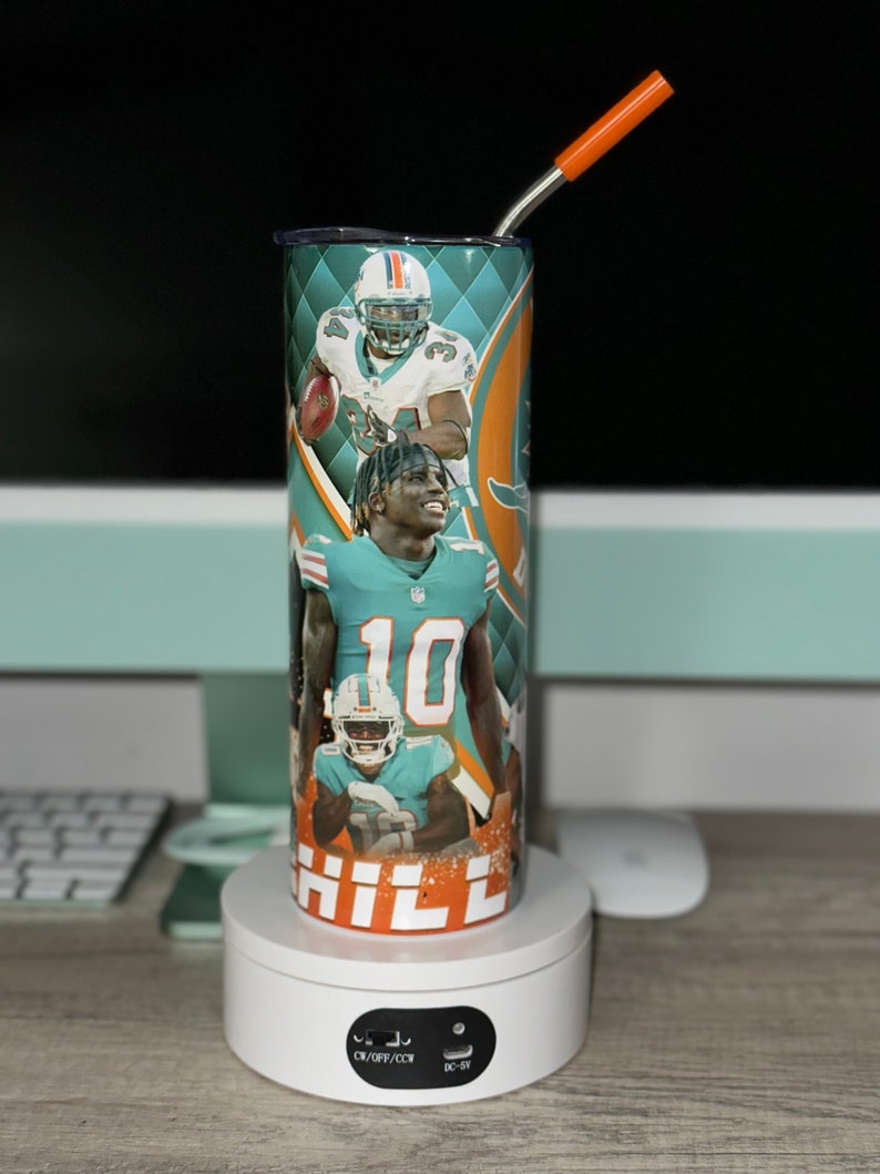 Miami Dolphins Tumbler, Tumbler Cup, Football Lover, Gift Ideas