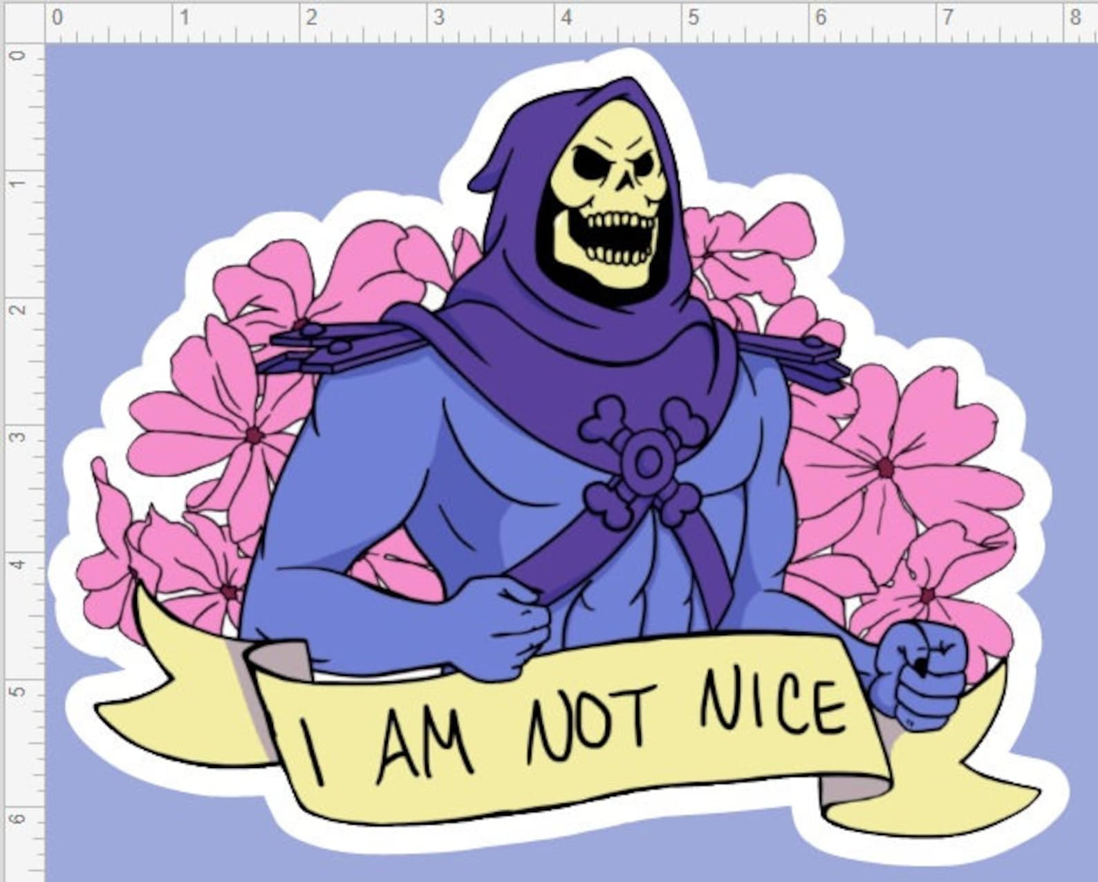 skeletor not nice