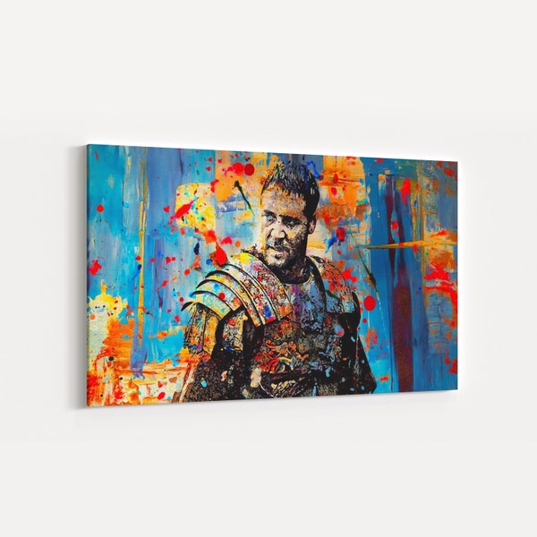 Gladiator Maximus Decimus  Wall Art  Gladiator Poster  Gladiator Art  Roman Gladiator Film  Russel Crowe  Highest Quality Life Time Warranty