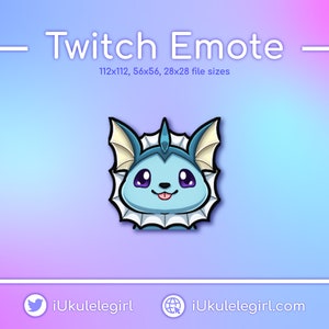 Vaporeon Blep Emote [Twitch/Discord]