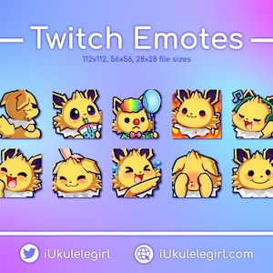 Jolteon Emotes [Twitch/Discord]