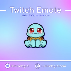 Emotka „Squirtle Sit” [Twitch/Discord]