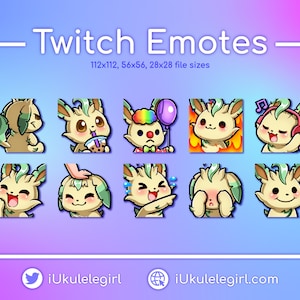 Leafeon Emotes [Twitch/Discord]