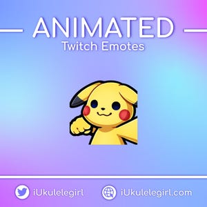 ANIMATED Pikachu Punch Emote [Twitch/Discord]