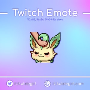 Leafeon Pet Emote [Twitch/Discord]