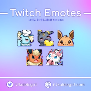 Eevee Evolutions Emotes [Twitch/Discord]