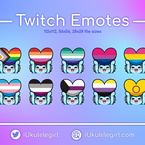 Vaporeon PRIDE Emotes [Twitch/Discord]