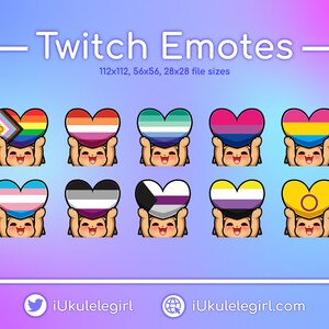 Eevee PRIDE Emotes [Twitch/Discord]