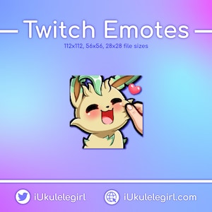 Leafeon Pinch Emote [Twitch/Discord]