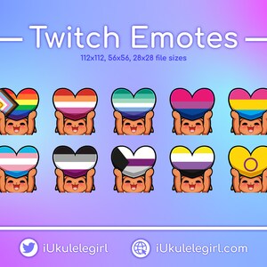 Flareon PRIDE Emotes [Twitch/Discord]
