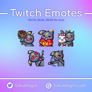 ブラッキー バレンタイン エモート [Twitch/Discord]