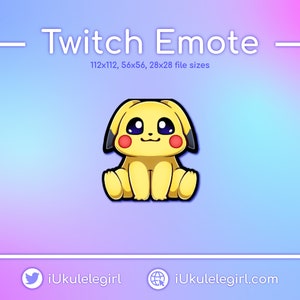 Emotka Pikachu Sit [Twitch/Discord]