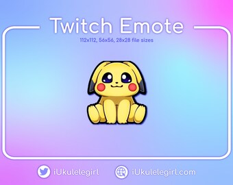 Pikachu Sit Emote [Twitch/Discord]