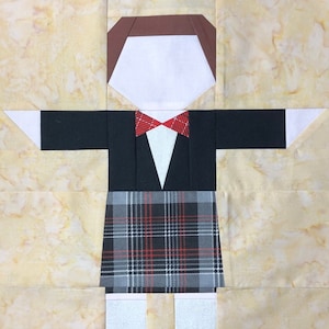 Scottish Brother Paper Piecing Pattern