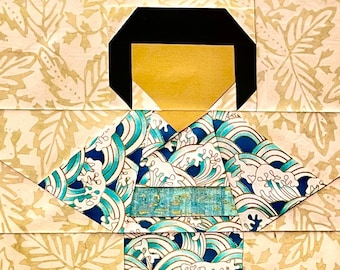 Patrón de paper piecing de Asian Sister Foundation