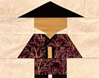 Asian Brother 2 Foundation Paper Piecing Pattern