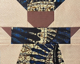 Patrón de patchwork de papel de la Fundación Reina Africana Hermana 2