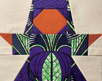 African Queen Sister 3 Foundation Paper Piecing Pattern