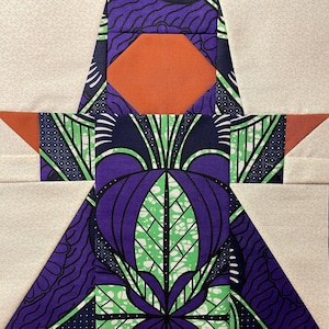 African Queen Sister 3 Foundation Paper Piecing Pattern