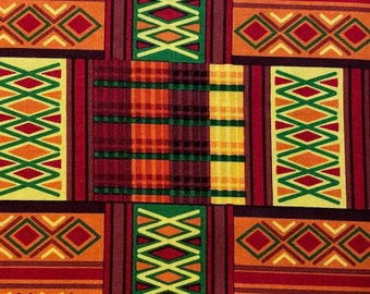 Tela étnica 100% algodón