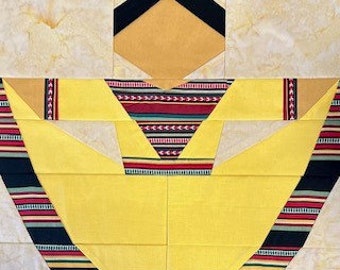 Patrón de paper piecing de la Fundación Hermana Mexicana Jalisco