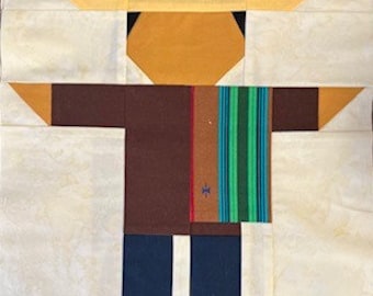 Patrón de paper piecing de la Fundación Mexican Brother