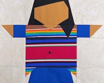 Patrón de paper piecing de la Fundación Hermana Mexicana