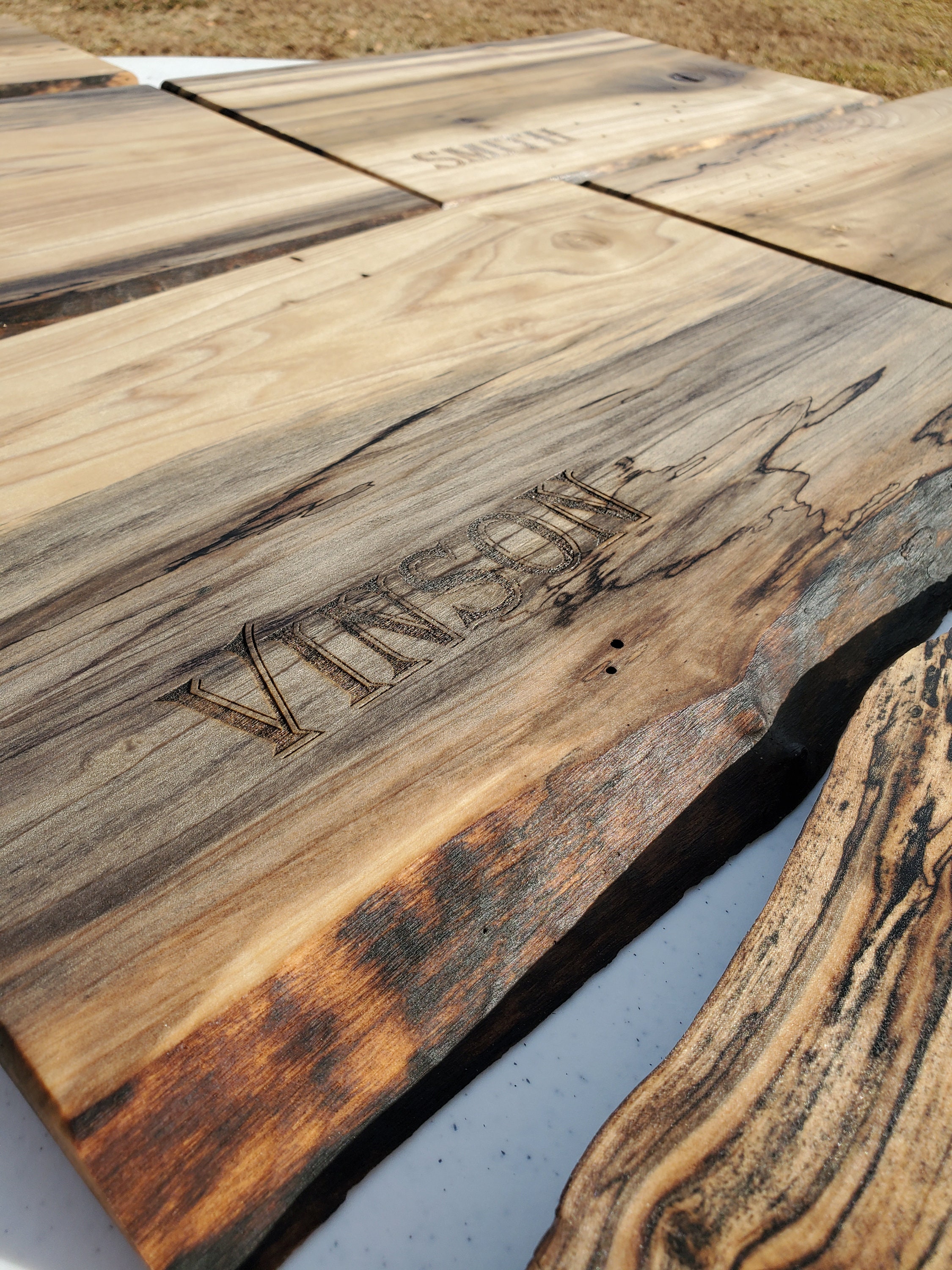 Poplar Charcuterie Boards — Tabor Ridge Engraving