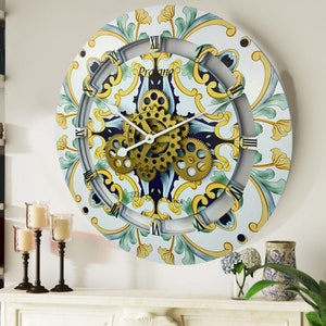Italy line Wall clock 24 inch round PRAIANO