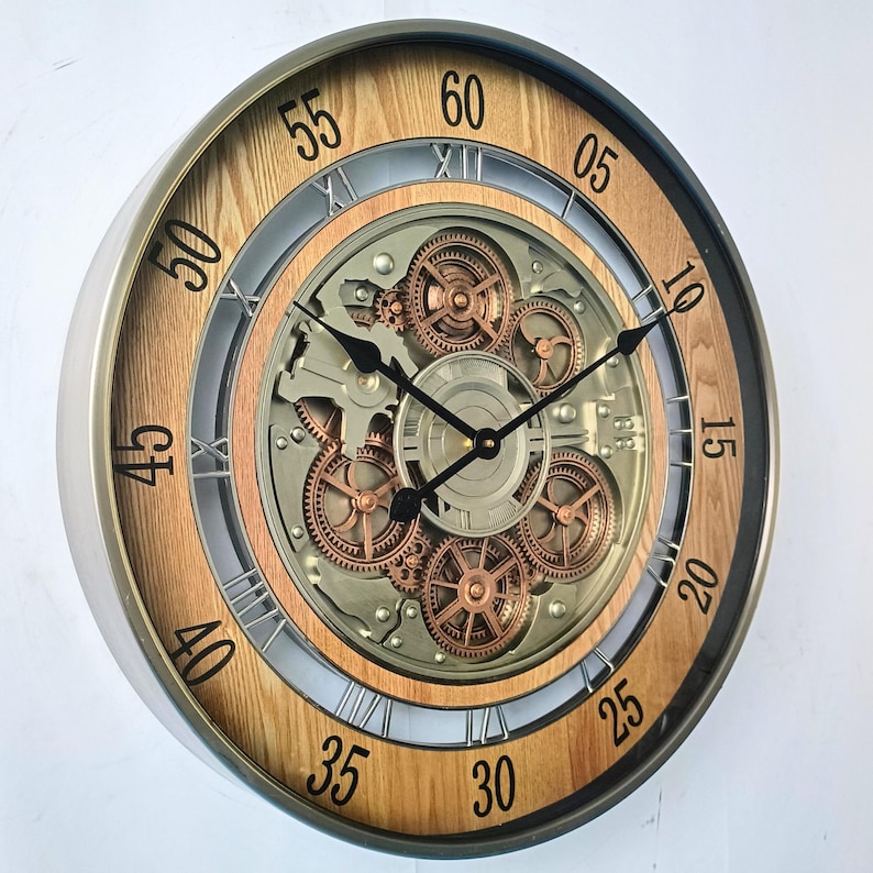 Norway Line Wall Clock Round 24 Inch 