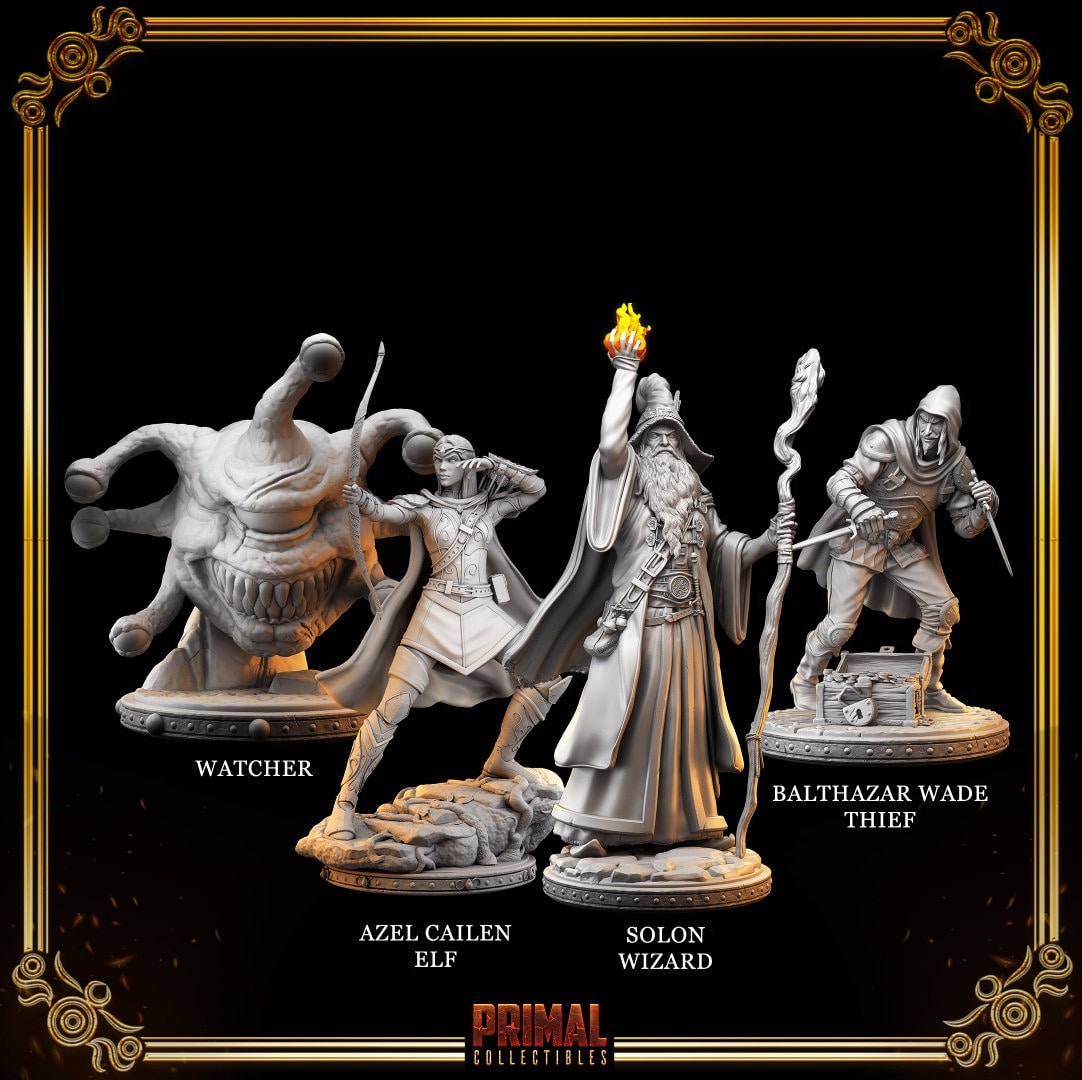 Masters of Dungeon Quest Full Set 32mm Primal Collectibles Etsy