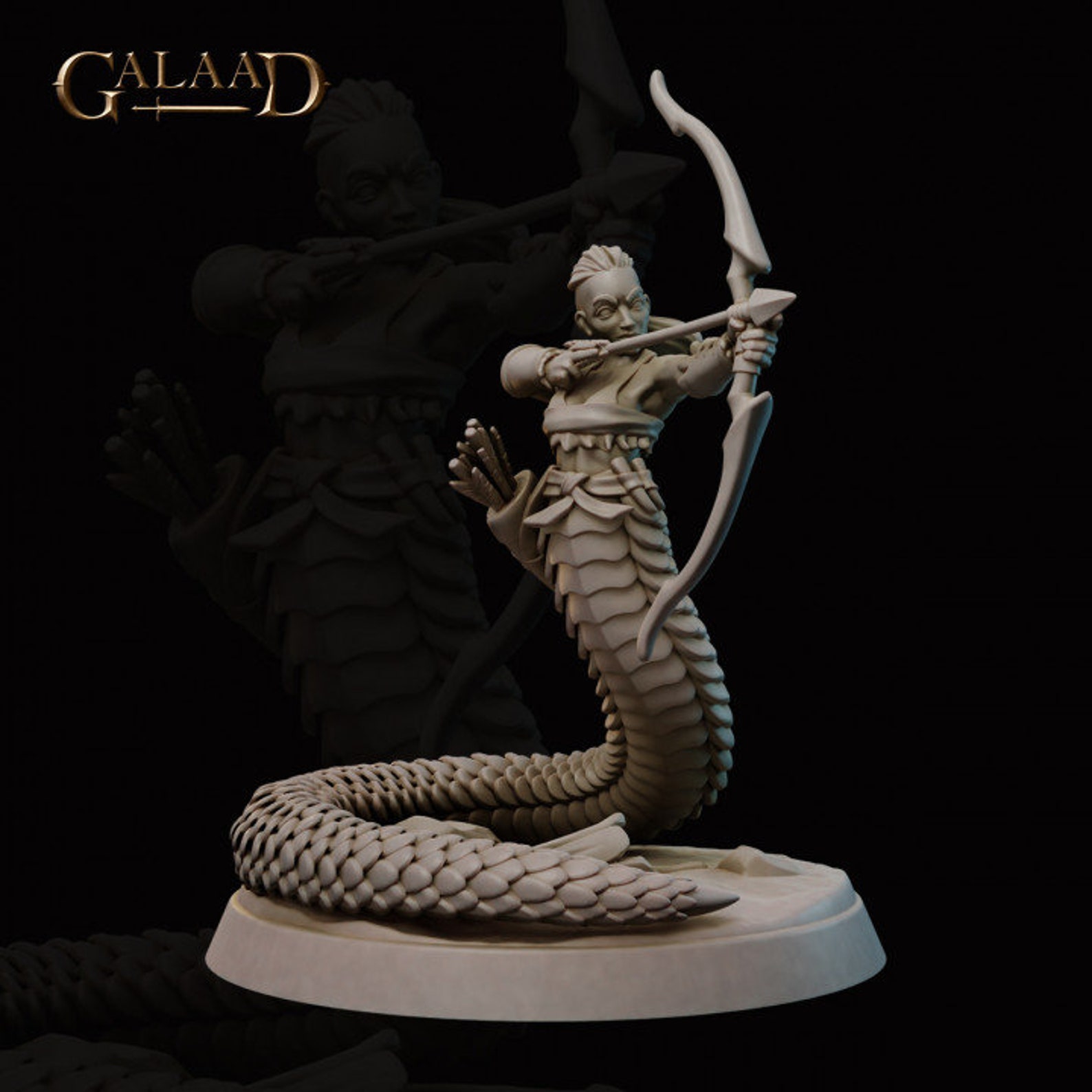 Amazonian Female Serpent Ranger | Galaad Miniatures | RPG Boardgames ...