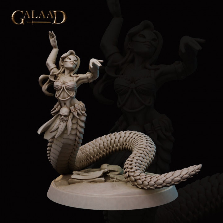 Amazonian Snake Dancer | Galaad Miniatures | RPG Boardgames | Fantasy ...