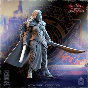 Female High Elf Captain | The Beholder Miniatures | RPG Boardgames | Fantasy | Tabletop RPG