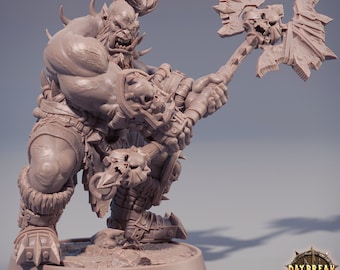 Orc Warrior | DayBreak Miniatures | D&D/AoS| Fantasy | Tabletop