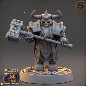 Deviant Dwarf Warrior | DayBreak Miniatures | Wargames | Fantasy | Tabletop