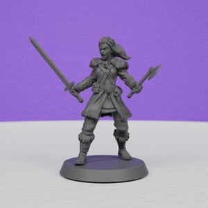Female Norse Warrior | Galaad Miniatures | RPG Boardgames | Fantasy | Tabletop RPG