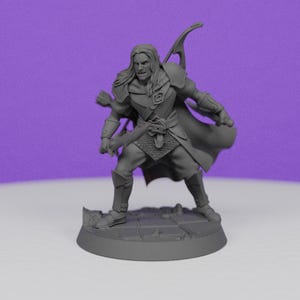 SilverMoor Elf Usunaar Shade Captain | The Beholder Miniatures | RPG Boardgames | Fantasy | Tabletop RPG