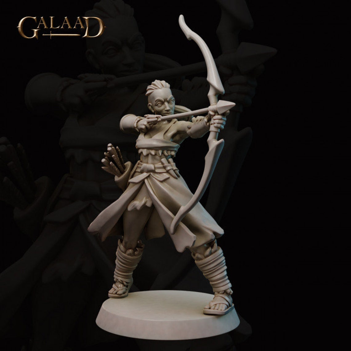 Amazonian Female Ranger | Galaad Miniatures | RPG Boardgames | Fantasy ...