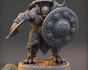 Warrior ShellBack Turtle Sword and Shield | DayBreak Miniatures | Two Handed Weapons | Wargames | Fantasy | Tabletop RPG