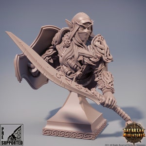 Elf Deitin Bust | DayBreak Miniatures | Wargames | Fantasy | Tabletop