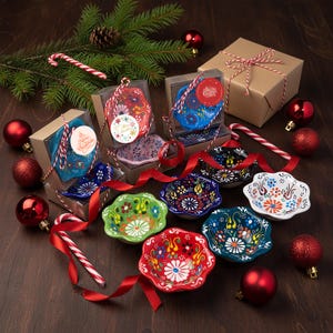 Personalized Holiday Mini Bowls – Custom Christmas, Thanksgiving, Diwali Stocking Stuffers, Host & Corporate Season Gifts