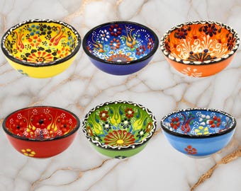 Handmade 3" Ceramic Pinch Bowl, Pottery Dipping Bowl, Snack Tapas Dessert Candy, Decorative Tabletop